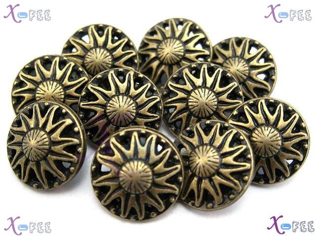 nkpf00606 Wholesale Blossom Crafts Sewing Fabric Textile Abstraction Metal 24L Buttons 3