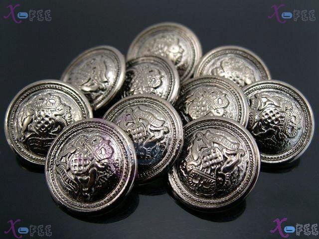 nkpf00607 10pcs Abstraction Crafts Sewing Fabric Textile Trend Metal Sign Pattern Buttons 3