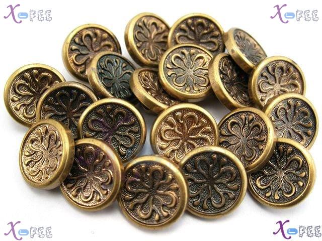 nkpf00620 20pcs Crafts Sewing Fabric Textile Fashion Ethnic Plastic 24L Flower Buttons 3