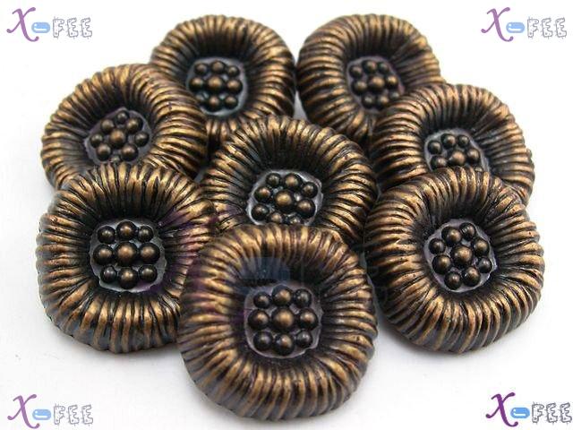 nkpf00621 Lots 8pcs Unique Crafts Sewing Fabric Textile Ethnic Plastic 40L Fancy Buttons 1