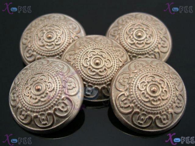 nkpf00627 New Collections 36L Craft Lots 5pcs Abstraction Unique Metal Sign Flower Buttons 3