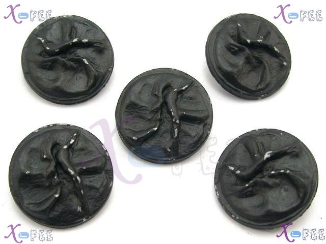 nkpf00630 New Sewing 36L Collection Modish Wholesale 5pcs Abstraction Unique Metal Buttons 3