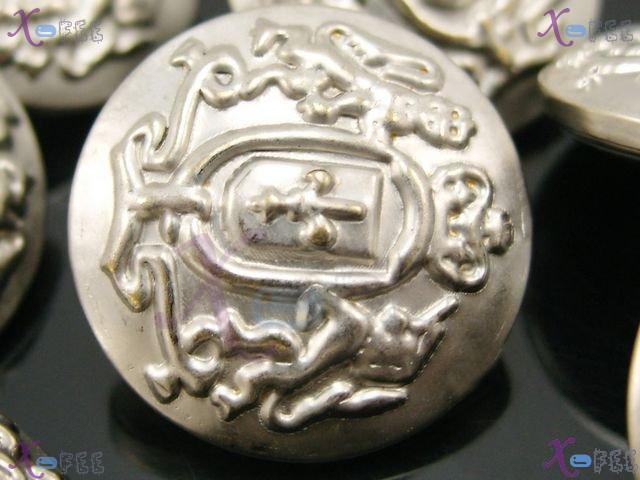 nkpf00640 New Wholesale Crafts Sewing Fabric Textile 8pcs Abstraction Royal Metal Buttons 1