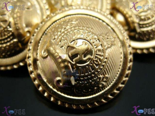 nkpf00646 Wholesale Crafts Sewing Fabric Textile 5pcs Navy Uniform Costume Metal Buttons 2