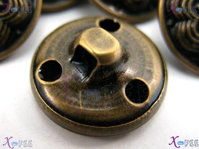 nkpf00649 New Crafts Sewing Fabric Textile 10pcs Abstraction Unique Metal Flower Buttons 2