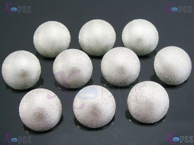 nkpf00664 Hot! Silvery Crafts Sewing Fabric Textile White 10pcs Unique Plastic 28L Buttons 3