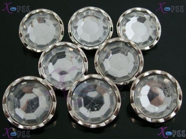 nkpf00673 34L Mode Wholesale Crafts Collection Fabric Textile 8pcs Plastic Crystal Buttons 3