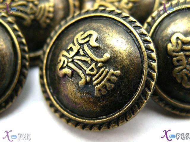 nkpf00686 Wholesale 10pcs Crafts Sewing Fabric Textile Abstraction Unique Metal Buttons 1