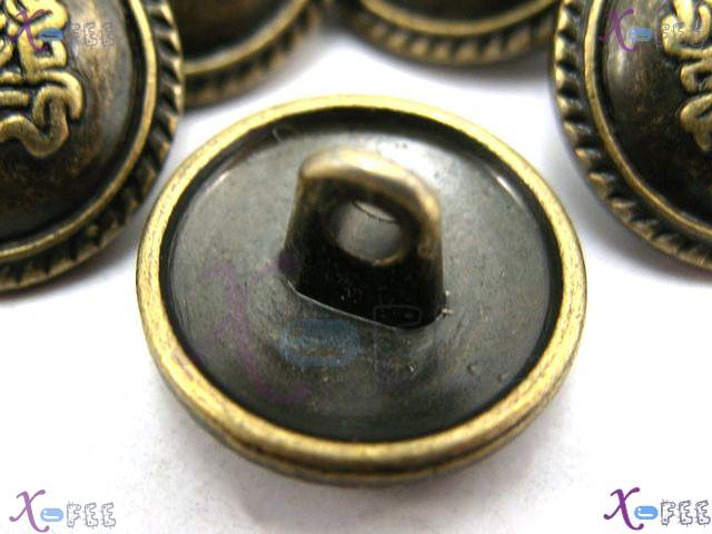 nkpf00686 Wholesale 10pcs Crafts Sewing Fabric Textile Abstraction Unique Metal Buttons 2