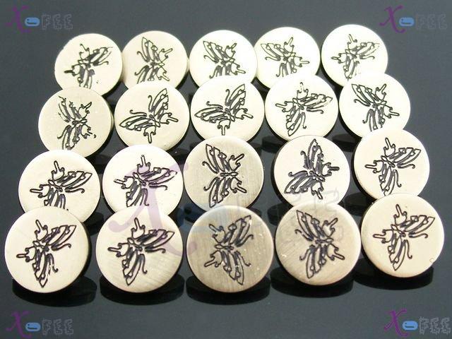 nkpf00763 20pcs Cute Crafts Fabric Textile Plastic Costume Design Butterfly 24L Buttons 3