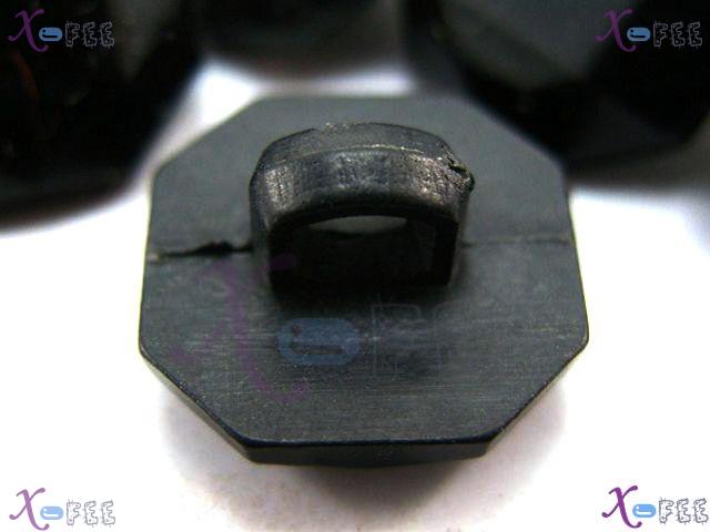 nkpf00800 Wholesale Lots 15pcs Black Resin Cut Costume Buttons 2