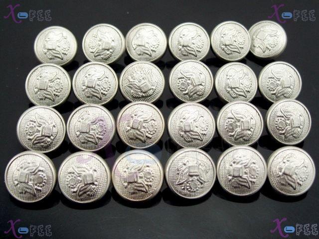 nkpf00895 Wholesale Crafts Sewing Fabric Textile Fad Argentate 24pcs Plastic 24L Buttons 3