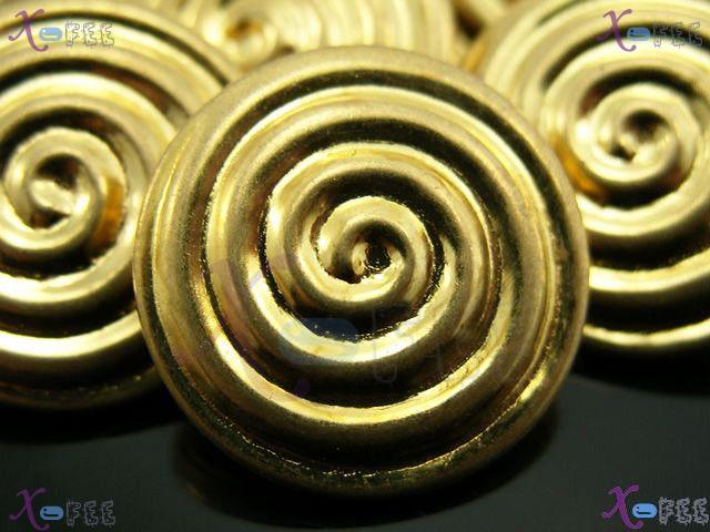 nkpf00951 Wholesale 8pcs Metal Collection Fabric Textile Fad Costume Design Golden Buttons 2