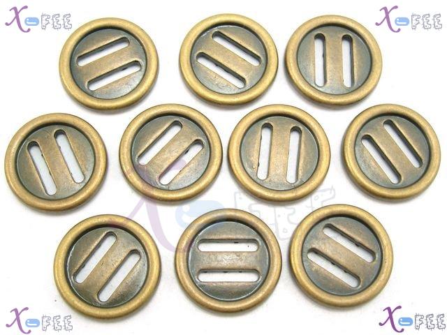 nkpf00970 36L Lots 10pcs Flat Plastic Costume Design Buttons 3