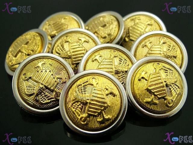 nkpf00971 New 34L Lots 14pcs Costume Design Eagle Golden Buttons 3