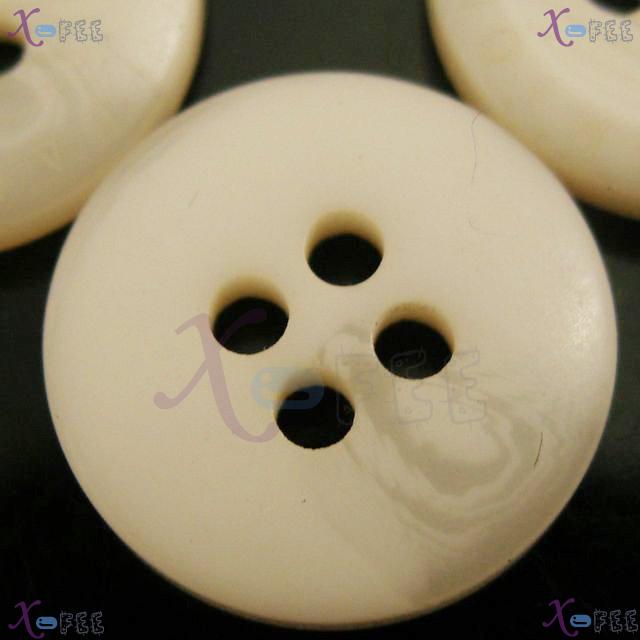 nkpf01078 Wholesale Crafts Sewing Fabric Textile 16pcs Beige Four Holes 24L Resin Buttons 2